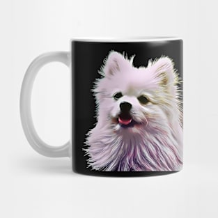 white small dog Mug